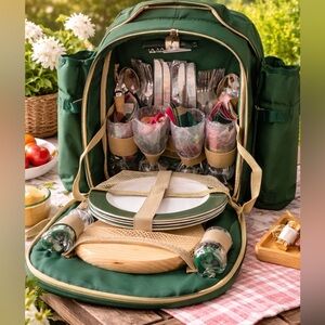 Green Picnic Plus Backpack by Stratton